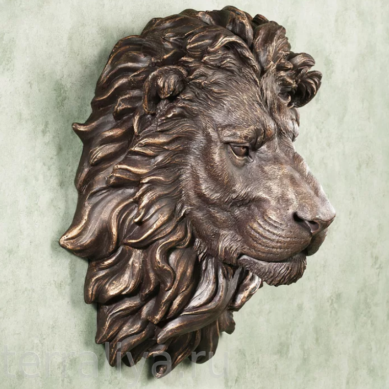 Лев металлическая купить. Скульптуры литьевые Лев бронза. Скульптура изваяние головы Льва. Голова Льва металлическая. Голова Льва бронза.